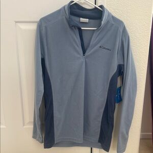 Columbia Two-Tone Blue Pine Ridge Fleece Pullover